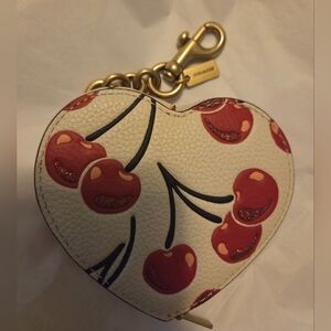 Coach Heart-Shaped Cherry Coin Purse